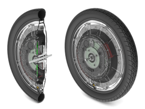 The technology in the Jyrobike’s wheel ensures that a child can’t fall off a bike. (Jyrobike)